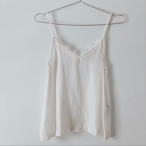 Abercrombie • White Silk Cami Tank